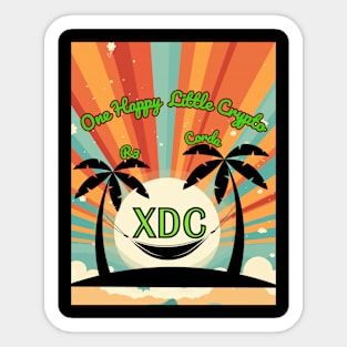 One Happy Little XDC Crypto Sticker